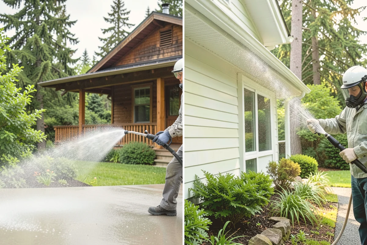 Stucco House Washing in Lynnwood, Snohomish County, WA - Inspect the stucco for cracks and pre-existing damage
