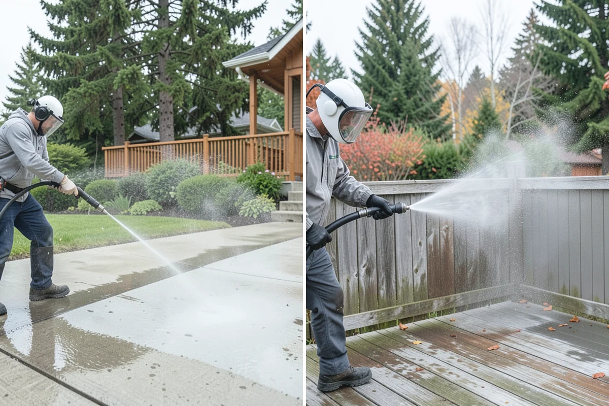 Stucco House Washing in Marysville, Snohomish County, WA - Inspect the stucco for cracks and pre-existing damage