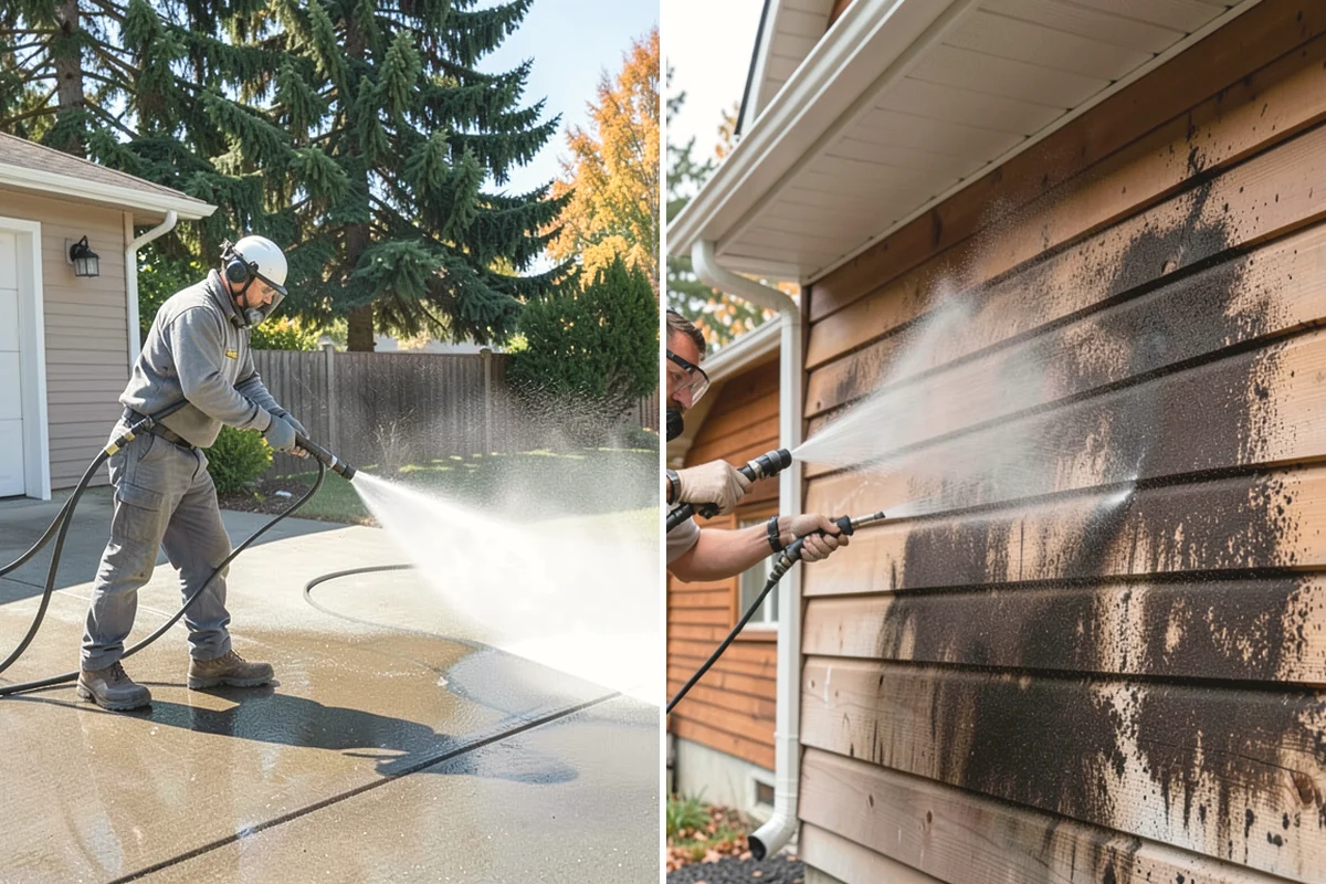Stucco House Washing in Mercer Island, King County, WA - Inspect the stucco for cracks and pre-existing damage