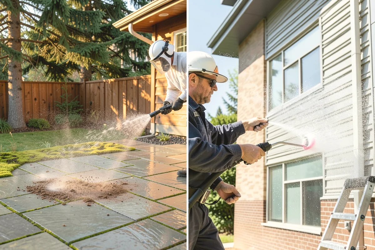 Stucco House Washing in Mill Creek, Snohomish County, WA - Inspect the stucco for cracks and pre-existing damage
