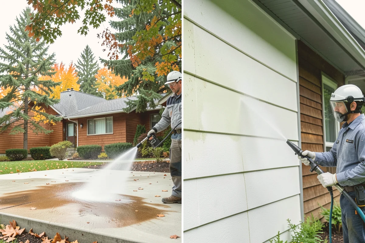 Stucco House Washing in Milton, King County, WA - Inspect the stucco for cracks and pre-existing damage