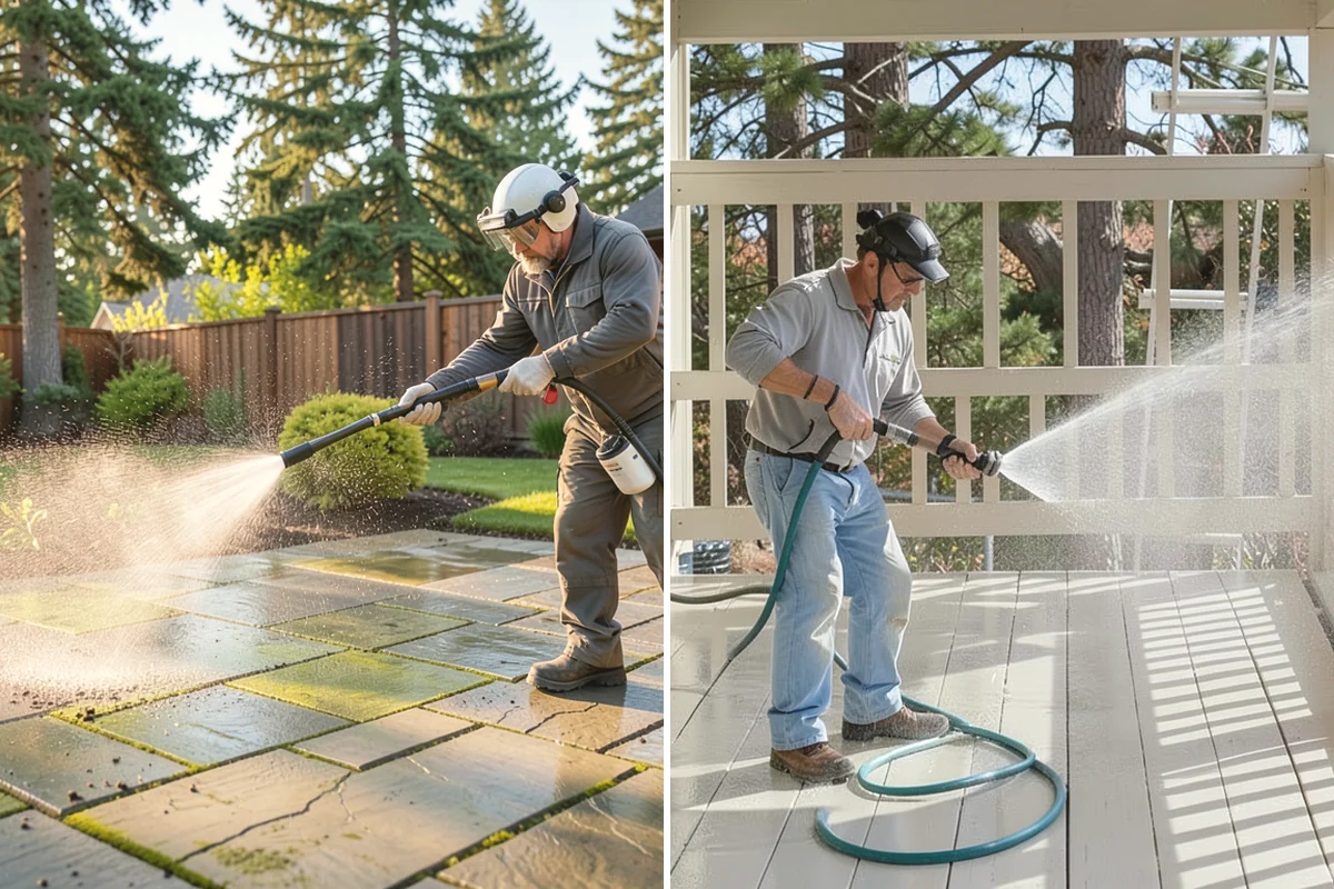Stucco House Washing in Mukilteo, Snohomish County, WA - Inspect the stucco for cracks and pre-existing damage