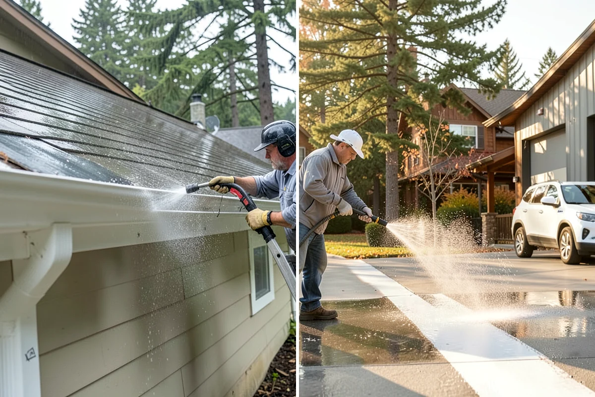 Stucco House Washing in Normandy Park, King County, WA - Inspect the stucco for cracks and pre-existing damage