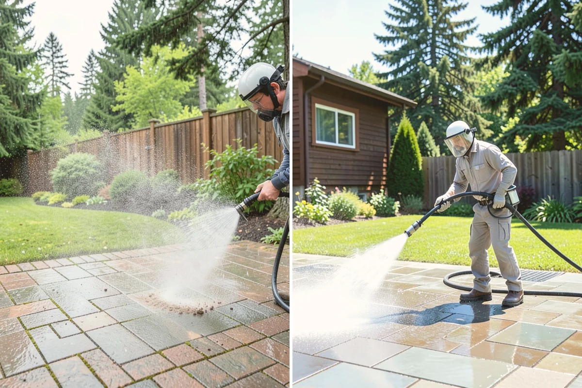 Stucco House Washing in Orting, Pierce County, WA - Inspect the stucco for cracks and pre-existing damage