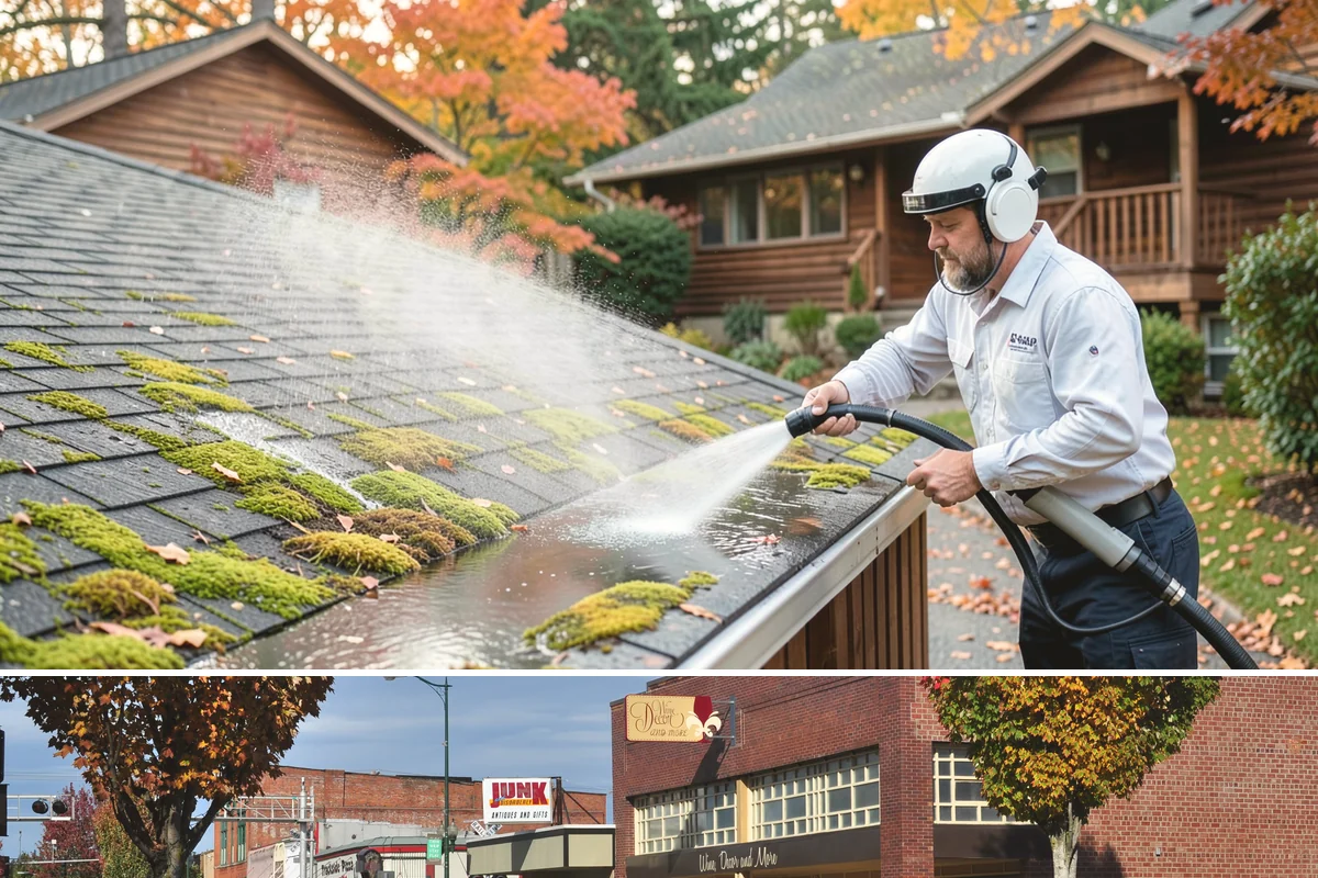 Stucco House Washing in Puyallup, Pierce County, WA - Clean during the warm, drier months so the porous stucco dries thoroughly and resists new growth.