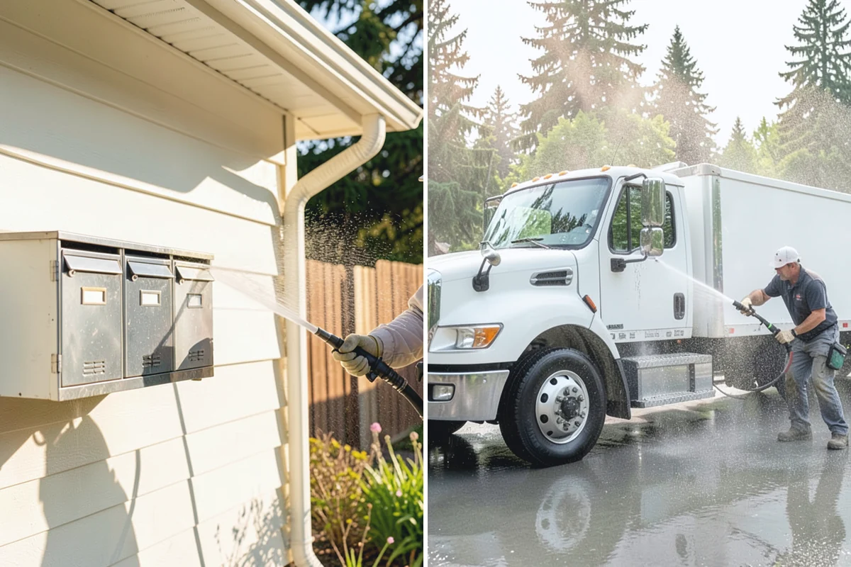 Stucco House Washing in Renton, King County, WA - Inspect the stucco for cracks and pre-existing damage