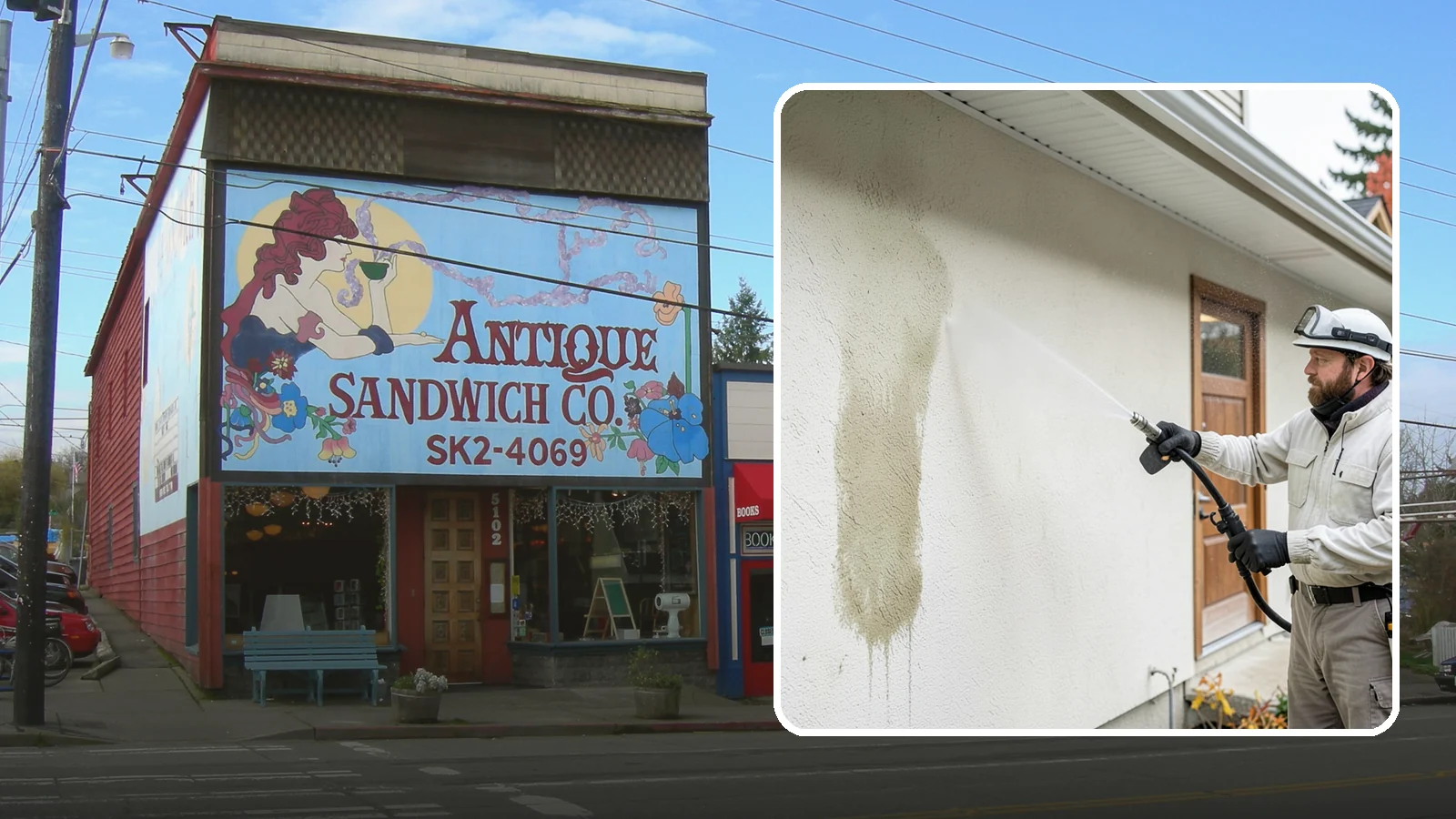 Stucco House Washing in Ruston, Pierce County, WA - Stucco house washing gently lifts mildew and algae from textured walls without cracking the finish or forcing water inside.