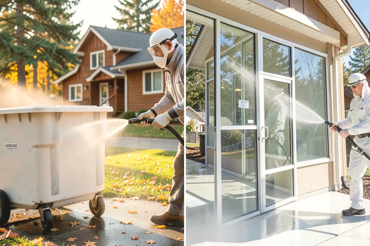 Stucco House Washing in Ruston, Pierce County, WA - Inspect the stucco for cracks and pre-existing damage