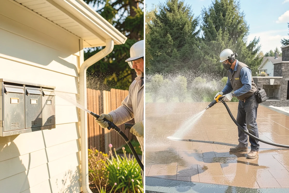 Stucco House Washing in Sammamish, King County, WA - Inspect the stucco for cracks and pre-existing damage