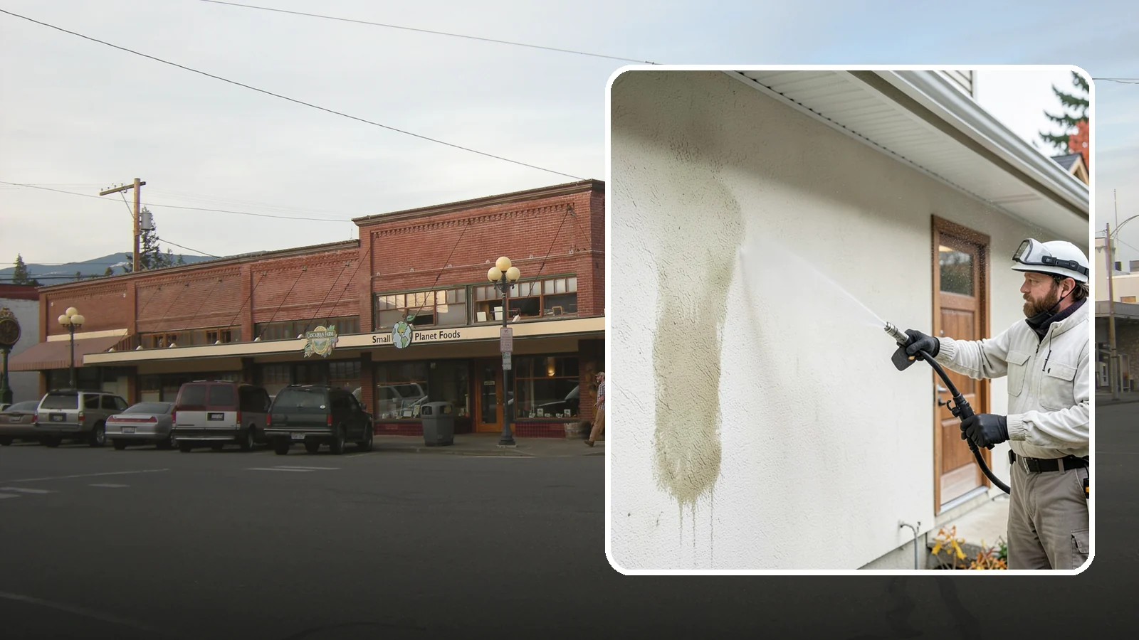 Stucco House Washing in Sedro-Woolley, Skagit County, WA - Stucco house washing gently lifts mildew and algae from textured walls without cracking the finish or forcing water inside.