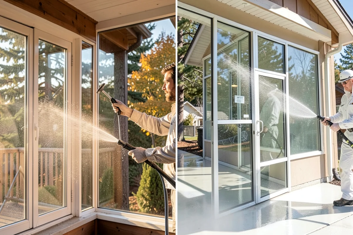 Stucco House Washing in Sedro-Woolley, Skagit County, WA - Inspect the stucco for cracks and pre-existing damage