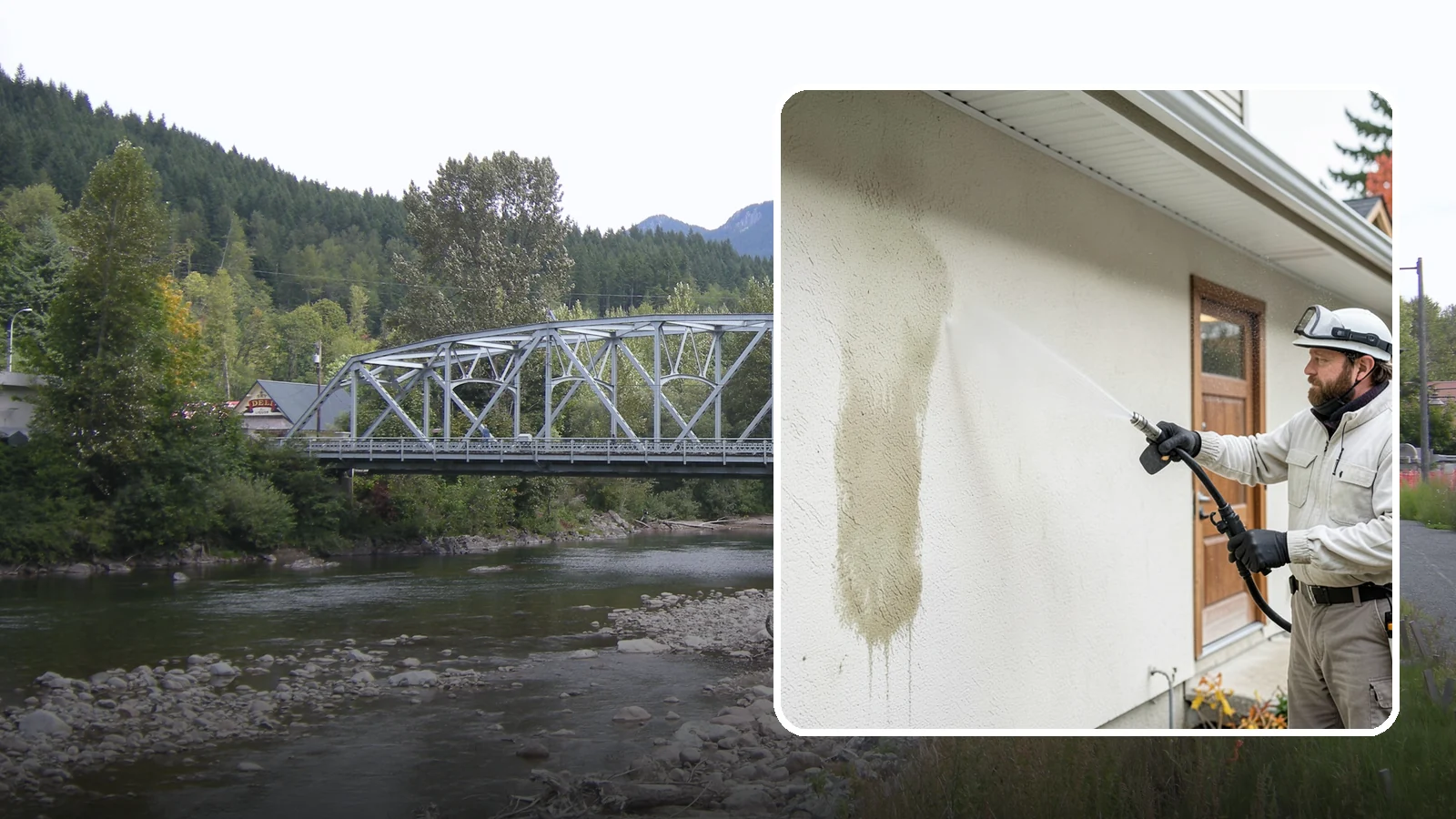 Stucco House Washing in Skykomish, King County, WA - Stucco house washing gently lifts mildew and algae from textured walls without cracking the finish or forcing water inside.