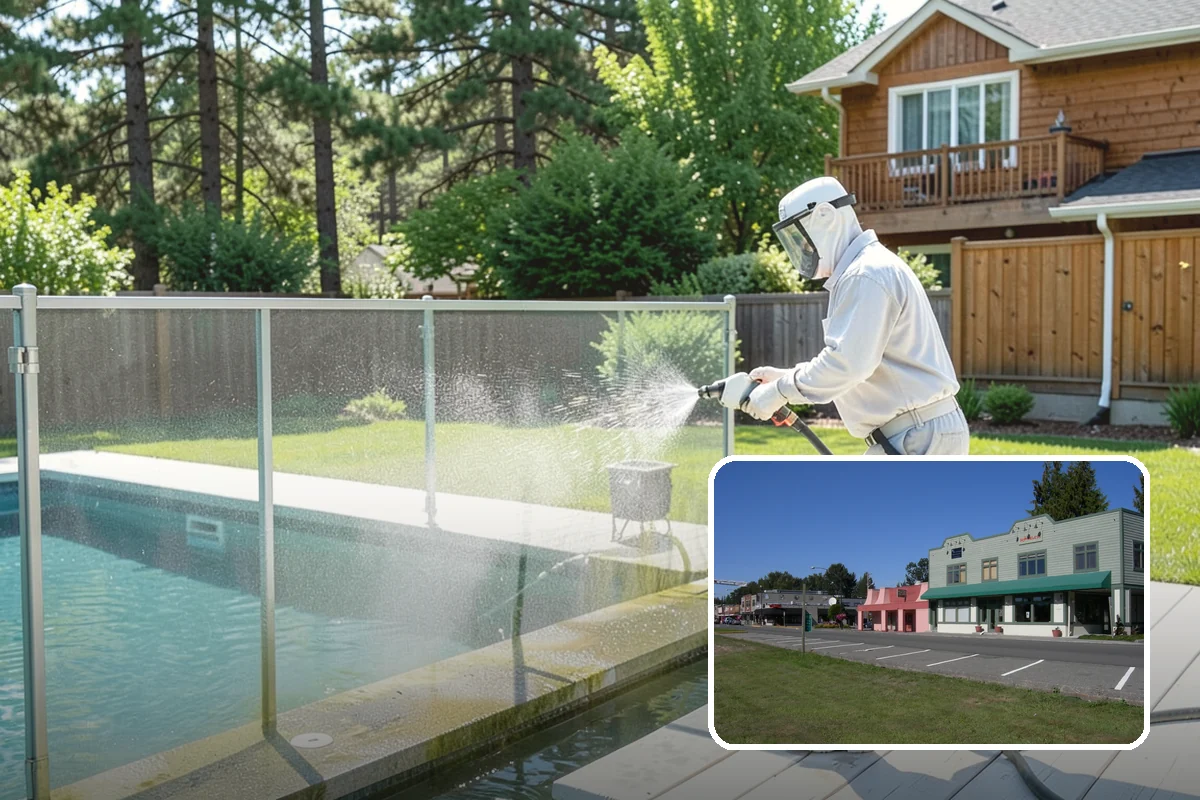 Stucco House Washing in Snoqualmie, King County, WA - Reaches algae hidden in the textured surface