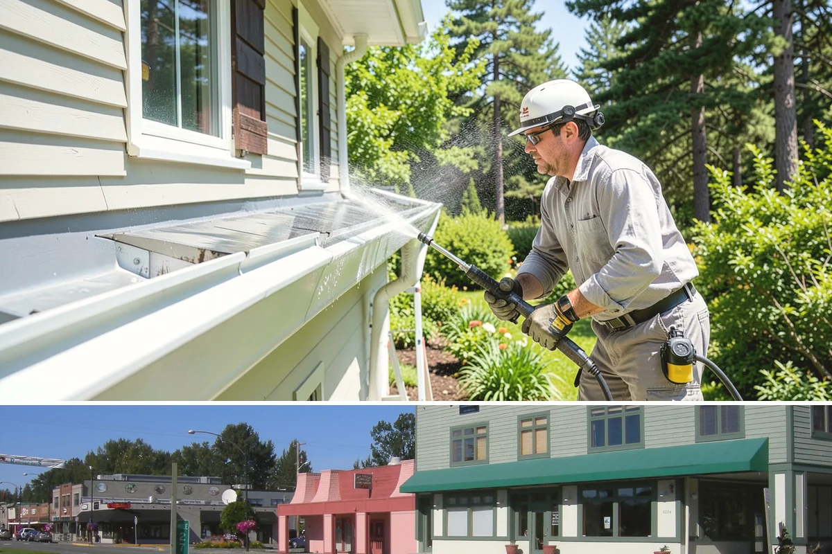 Stucco House Washing in Snoqualmie, King County, WA - Clean during the warm, drier months so the porous stucco dries thoroughly and resists new growth.