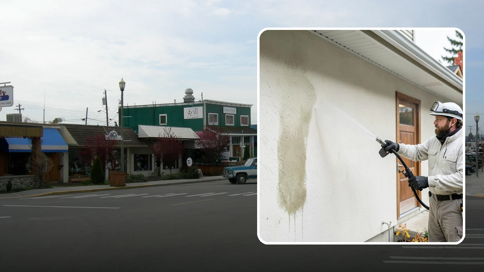 Stucco House Washing in Stanwood, Snohomish County, WA - Stucco house washing gently lifts mildew and algae from textured walls without cracking the finish or forcing water inside.