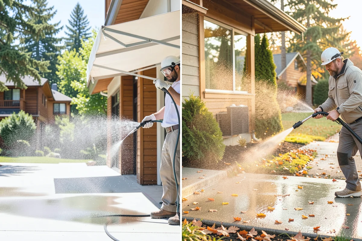 Stucco House Washing in Sumner, Pierce County, WA - Inspect the stucco for cracks and pre-existing damage