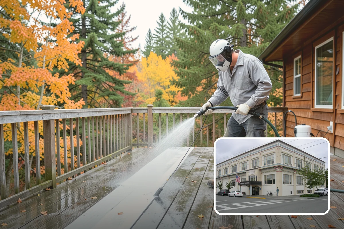 Stucco Soft Wash in Anacortes, Skagit County, WA - Cleans porous stucco without chipping its texture