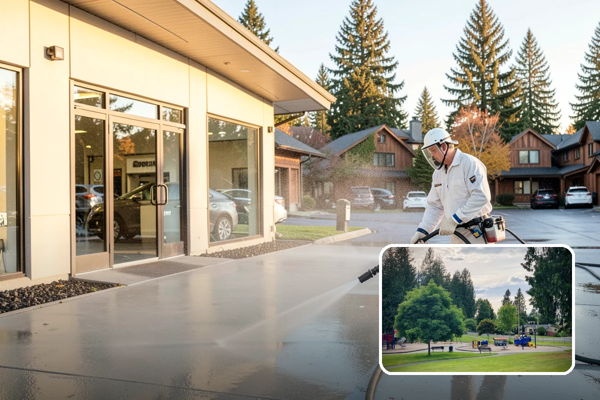 Stucco Soft Wash in Bonney Lake, Pierce County, WA - Cleans porous stucco without chipping its texture