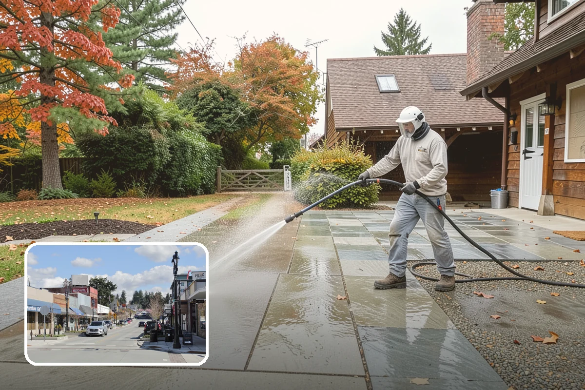 Stucco Soft Wash in Bothell, King County, WA - Cleans porous stucco without chipping its texture