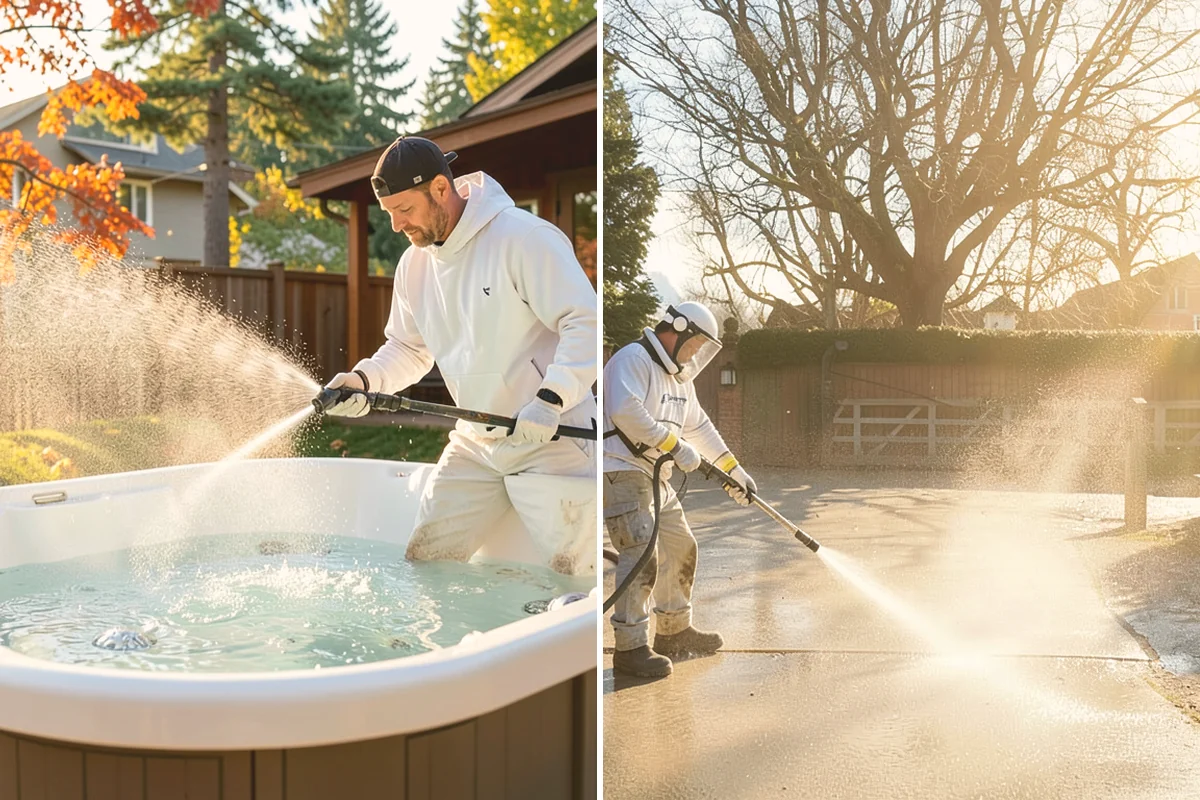Stucco Soft Wash in Brier, Snohomish County, WA - Examine the stucco texture and identify staining