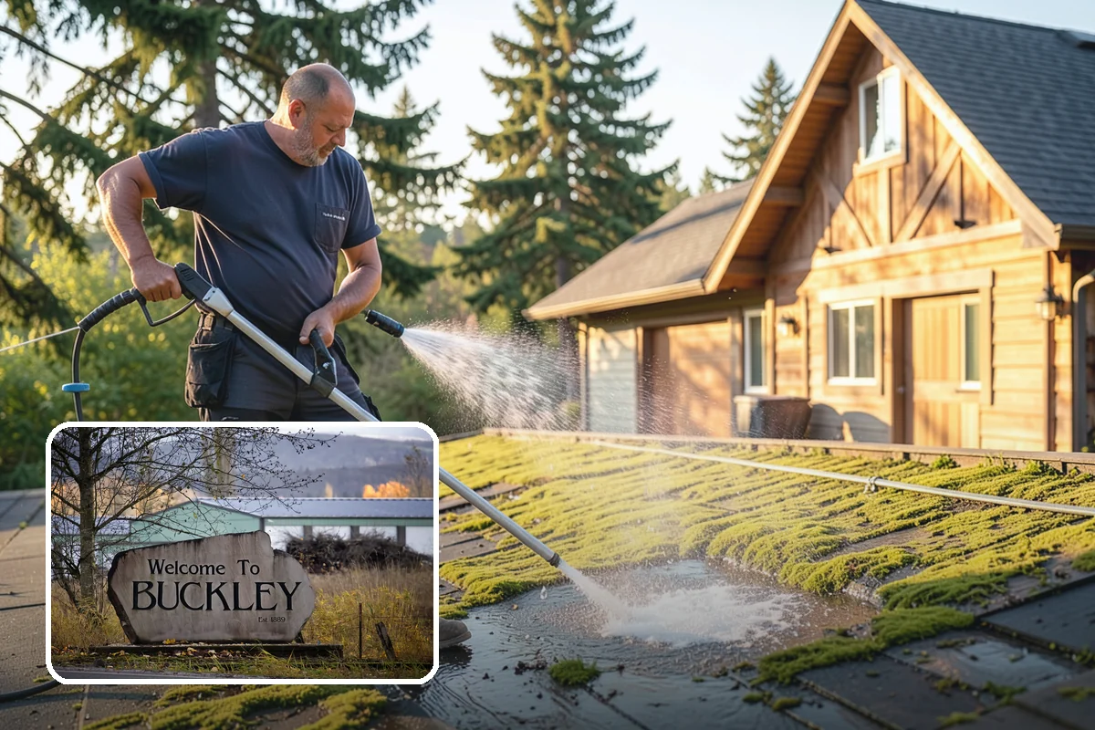 Stucco Soft Wash in Buckley, Pierce County, WA - Cleans porous stucco without chipping its texture