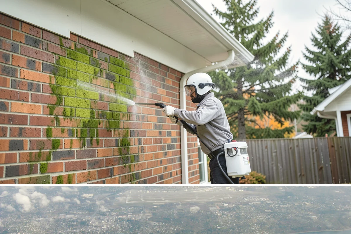 Stucco Soft Wash in Burien, King County, WA - Best in the milder, drier stretches so the porous stucco can dry properly after washing.