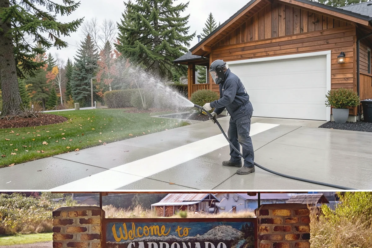 Stucco Soft Wash in Carbonado, Pierce County, WA - Best in the milder, drier stretches so the porous stucco can dry properly after washing.