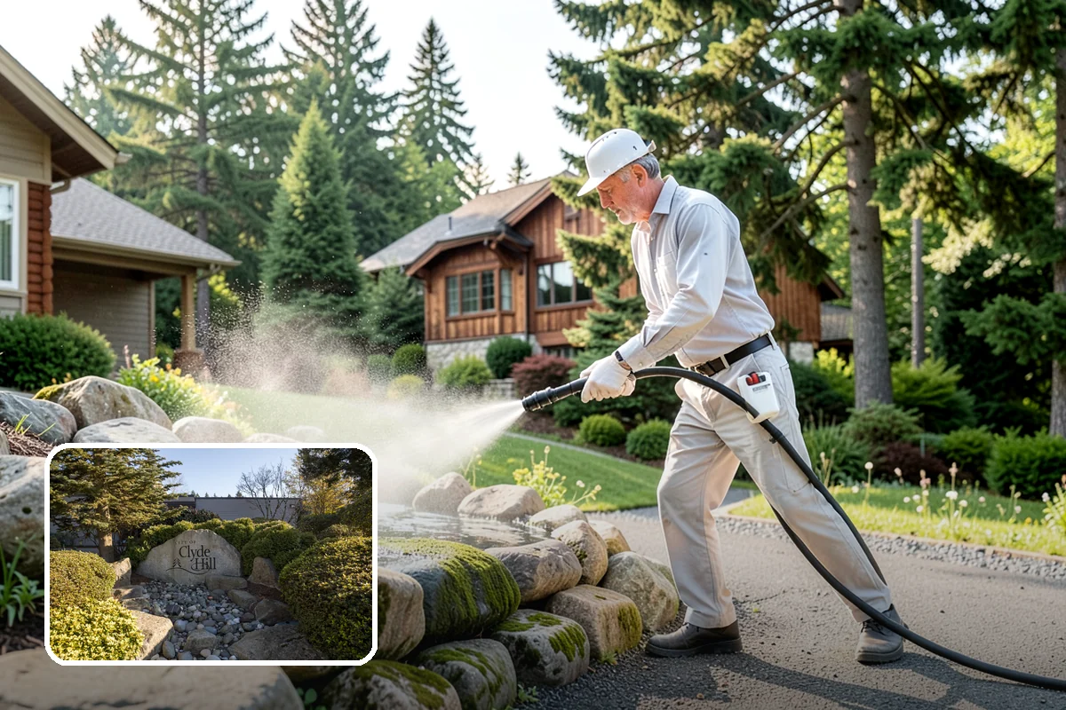 Stucco Soft Wash in Clyde Hill, King County, WA - Cleans porous stucco without chipping its texture