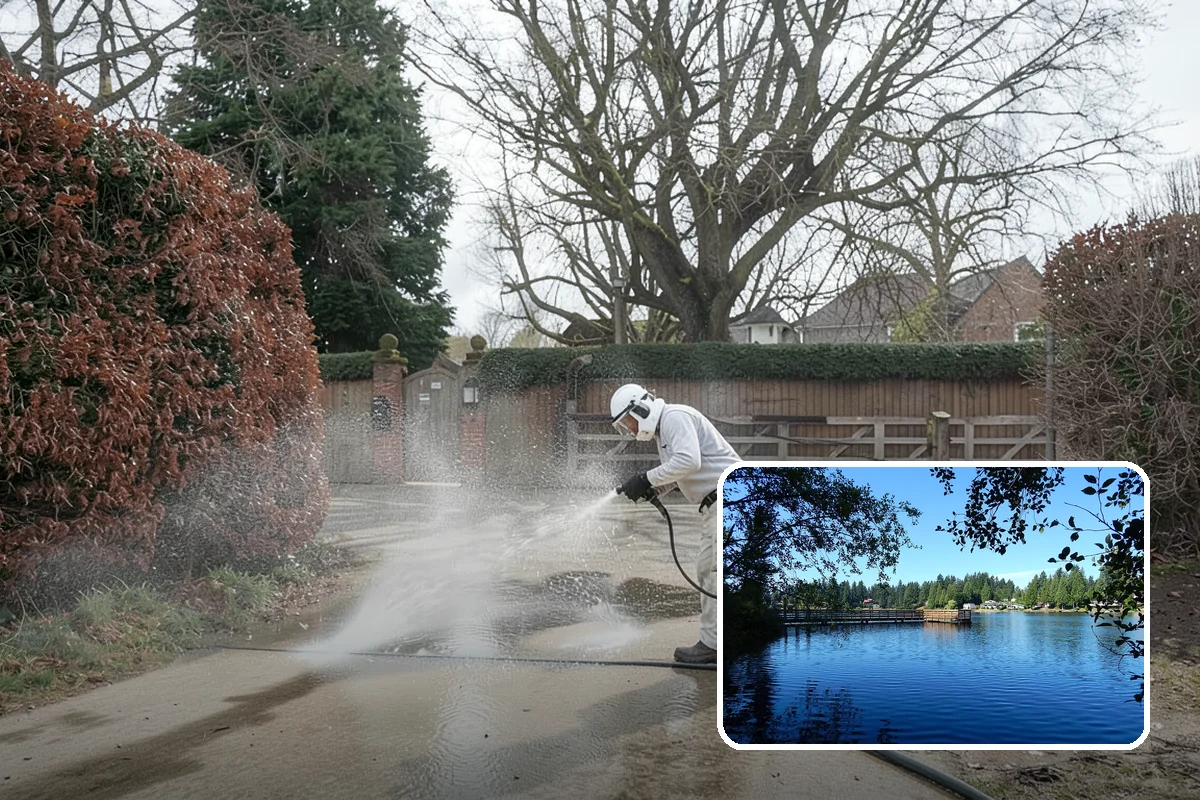 Stucco Soft Wash in Federal Way, King County, WA - Cleans porous stucco without chipping its texture