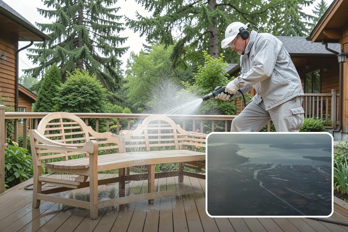Stucco Soft Wash in Fife, Pierce County, WA - Cleans porous stucco without chipping its texture