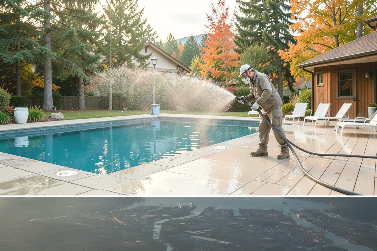 Stucco Soft Wash in Fife, Pierce County, WA - Best in the milder, drier stretches so the porous stucco can dry properly after washing.