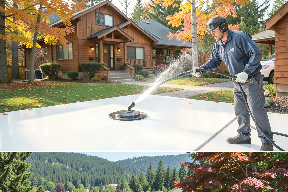 Stucco Soft Wash in Index, Snohomish County, WA - Best in the milder, drier stretches so the porous stucco can dry properly after washing.