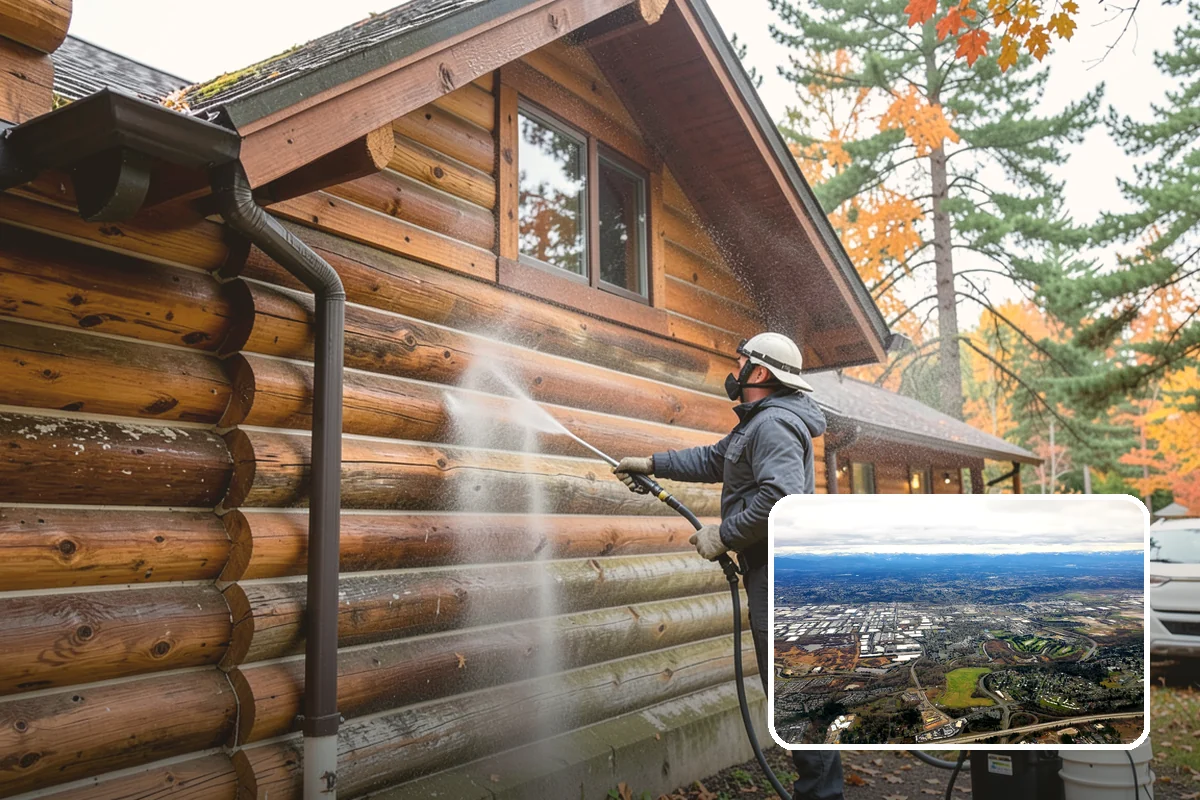 Stucco Soft Wash in Kent, King County, WA - Cleans porous stucco without chipping its texture