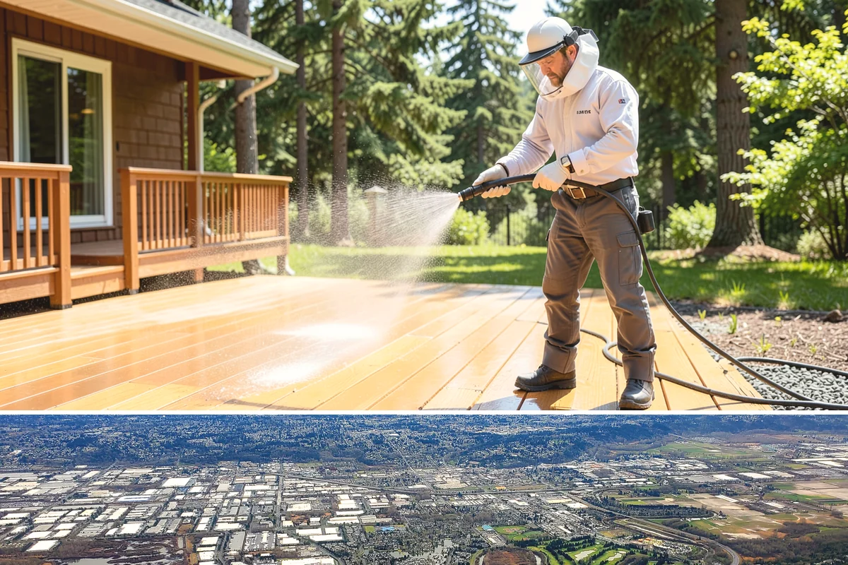 Stucco Soft Wash in Kent, King County, WA - Best in the milder, drier stretches so the porous stucco can dry properly after washing.