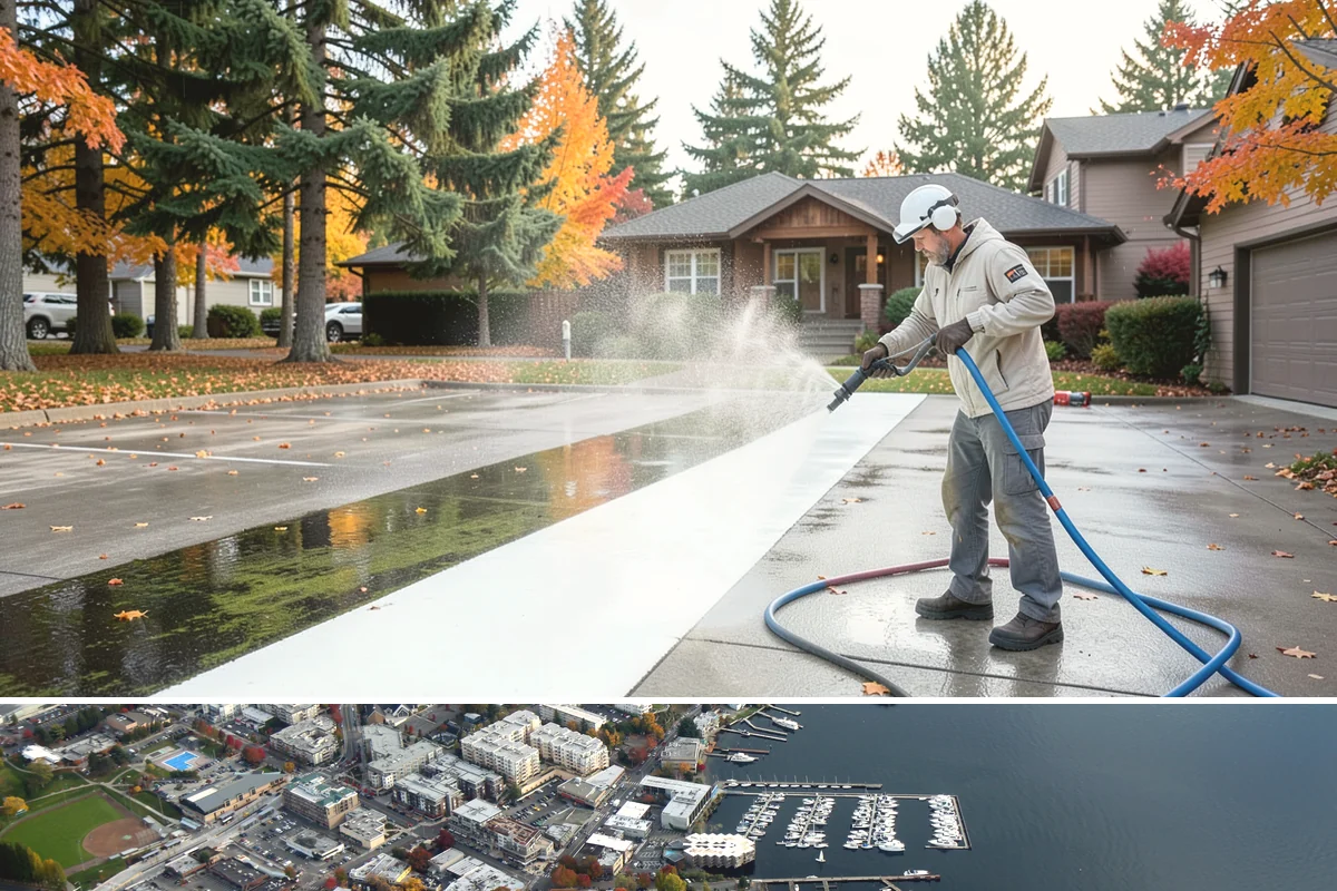 Stucco Soft Wash in Kirkland, King County, WA - Best in the milder, drier stretches so the porous stucco can dry properly after washing.