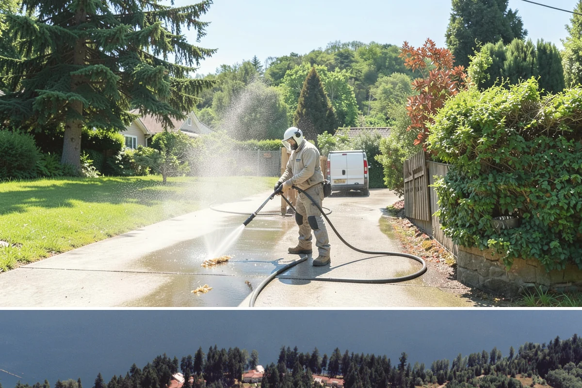 Stucco Soft Wash in Lakewood, Pierce County, WA - Best in the milder, drier stretches so the porous stucco can dry properly after washing.