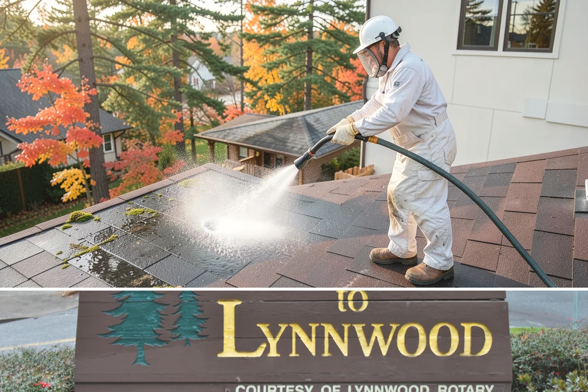 Stucco Soft Wash in Lynnwood, Snohomish County, WA - Best in the milder, drier stretches so the porous stucco can dry properly after washing.