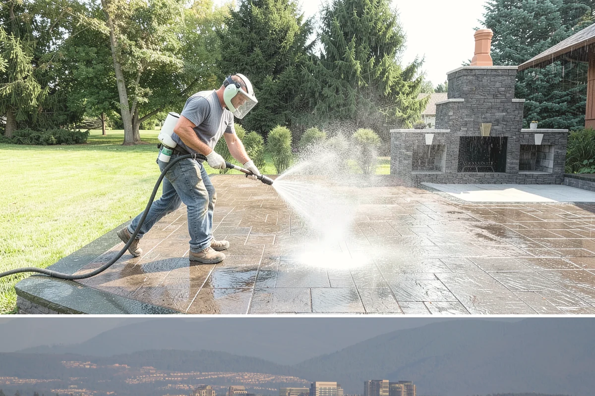 Stucco Soft Wash in Medina, King County, WA - Best in the milder, drier stretches so the porous stucco can dry properly after washing.