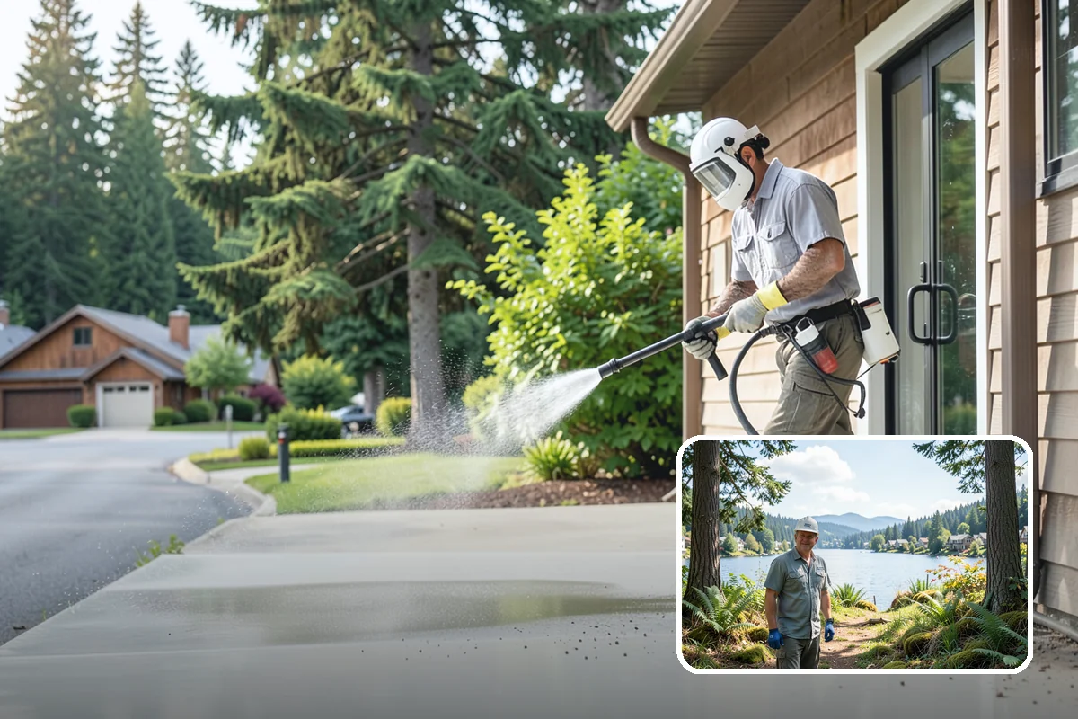 Stucco Soft Wash in Milton, King County, WA - Cleans porous stucco without chipping its texture