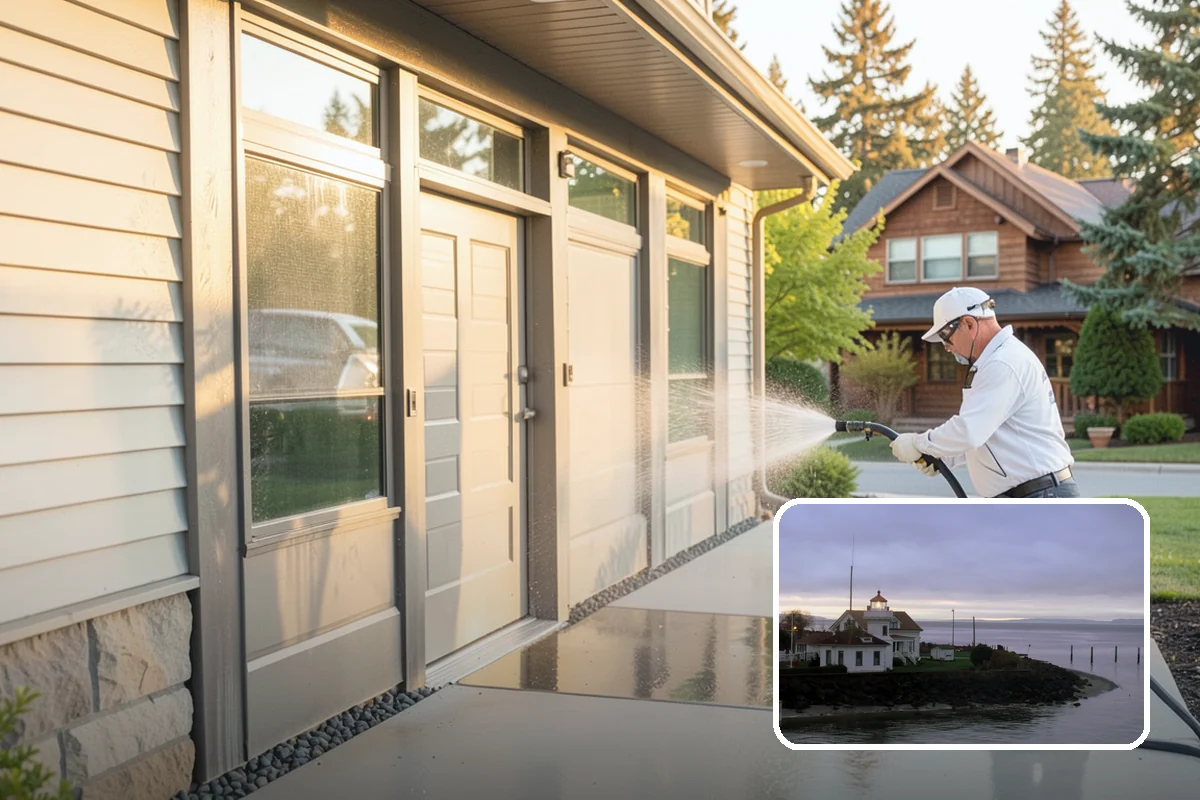 Stucco Soft Wash in Mukilteo, Snohomish County, WA - Cleans porous stucco without chipping its texture