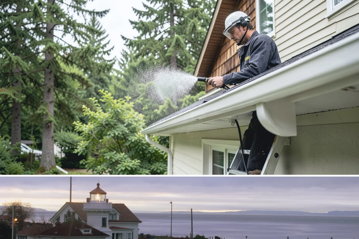 Stucco Soft Wash in Mukilteo, Snohomish County, WA - Best in the milder, drier stretches so the porous stucco can dry properly after washing.