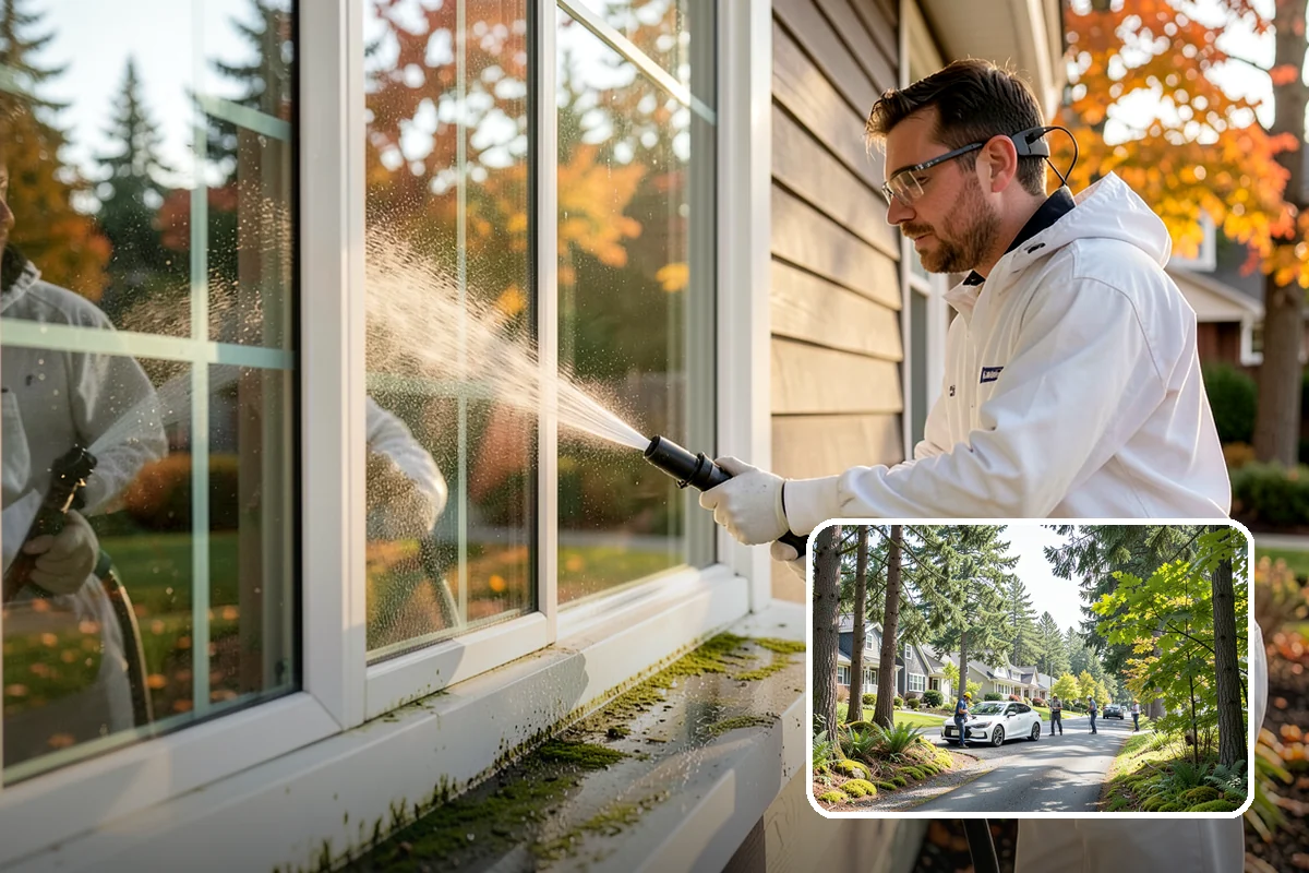 Stucco Soft Wash in Normandy Park, King County, WA - Cleans porous stucco without chipping its texture
