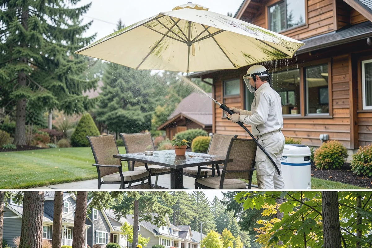 Stucco Soft Wash in Normandy Park, King County, WA - Best in the milder, drier stretches so the porous stucco can dry properly after washing.