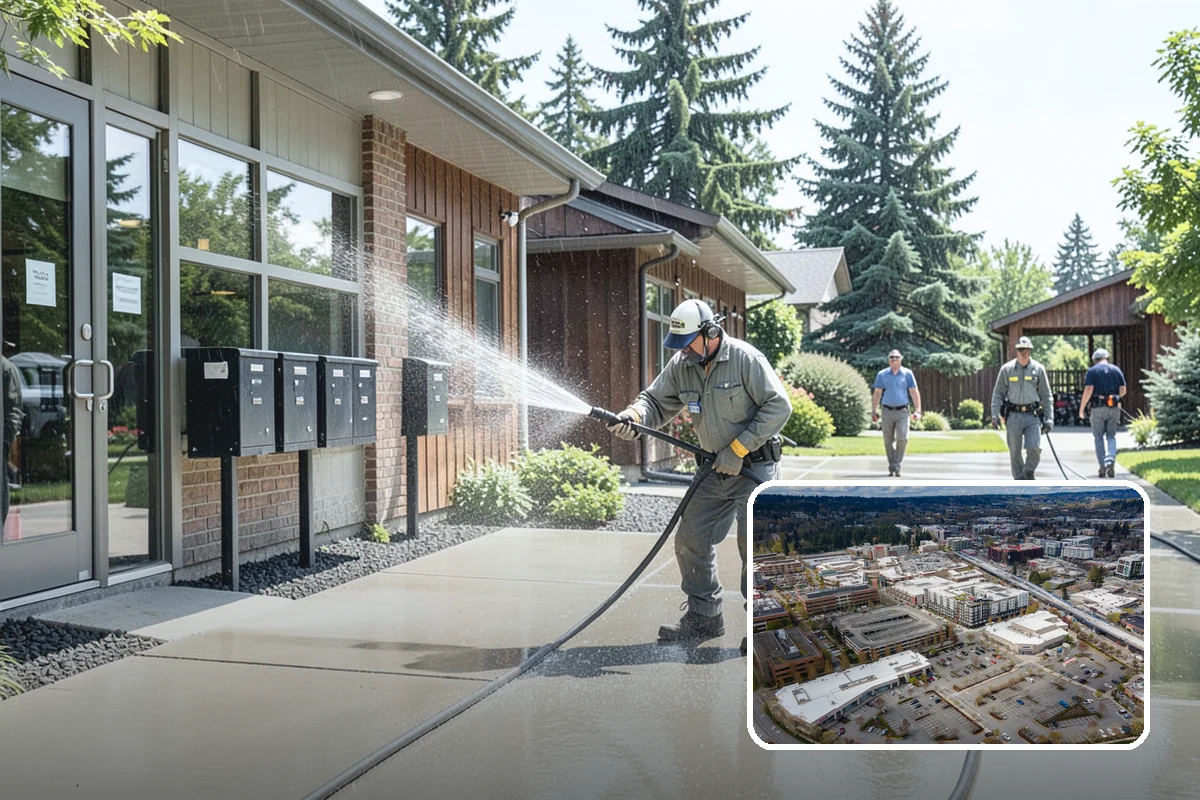 Stucco Soft Wash in Redmond, King County, WA - Cleans porous stucco without chipping its texture