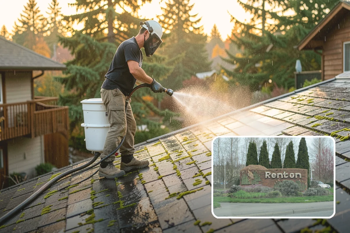 Stucco Soft Wash in Renton, King County, WA - Cleans porous stucco without chipping its texture