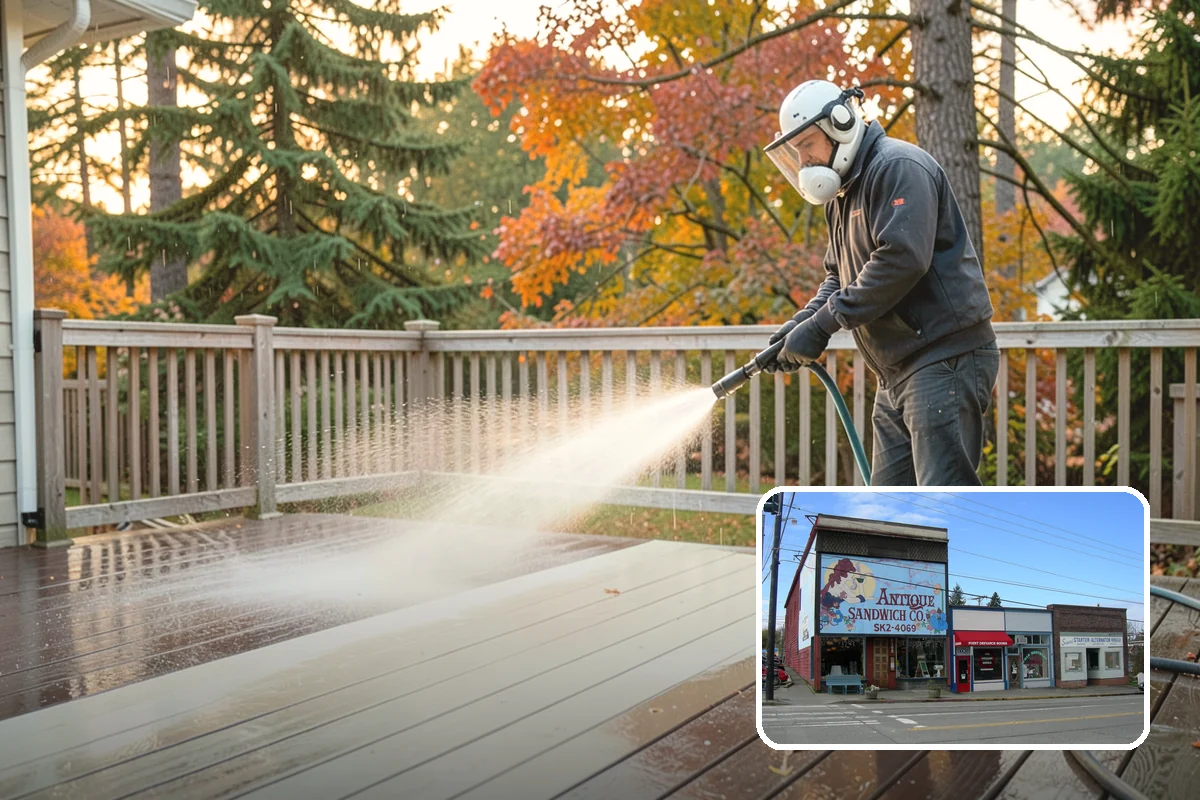 Stucco Soft Wash in Ruston, Pierce County, WA - Cleans porous stucco without chipping its texture