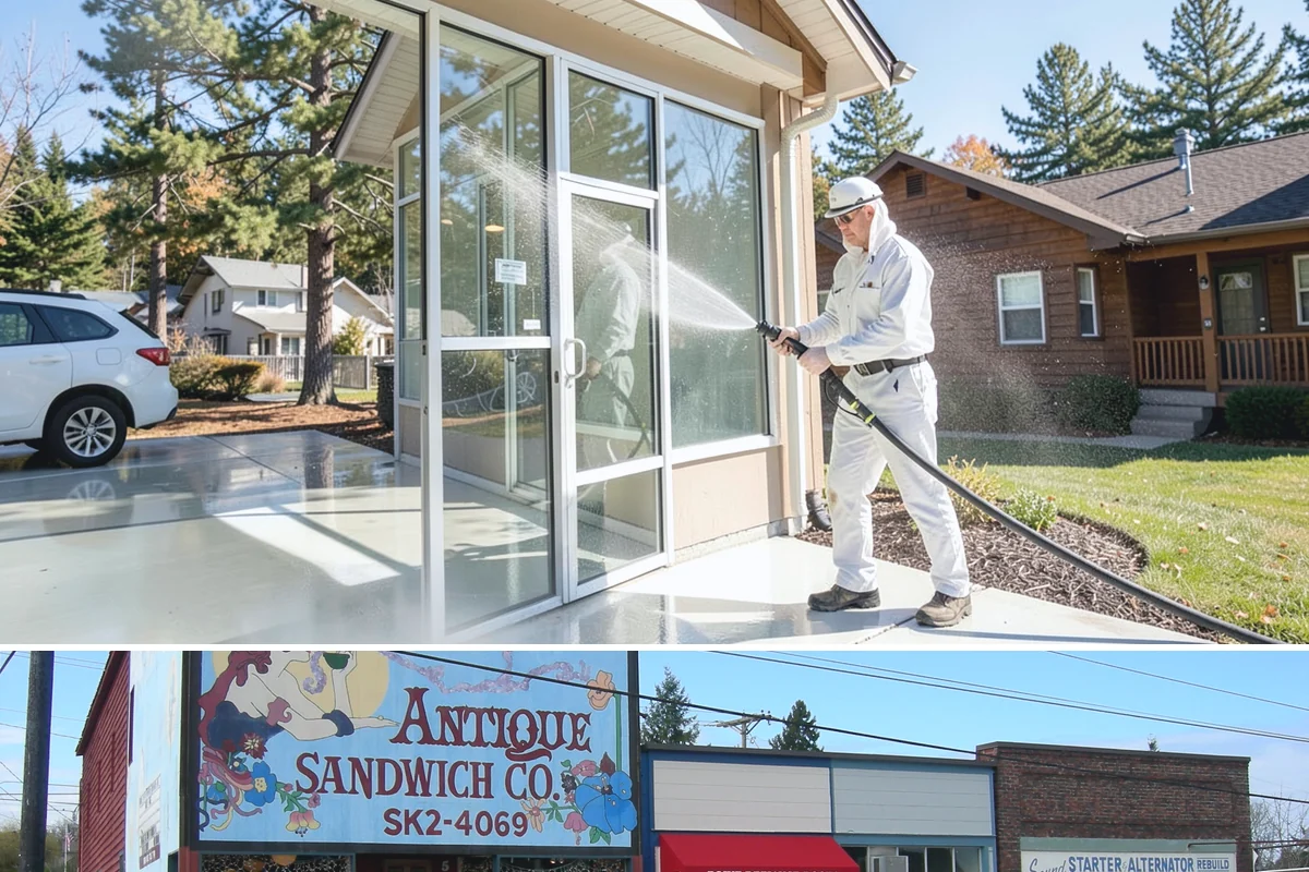 Stucco Soft Wash in Ruston, Pierce County, WA - Best in the milder, drier stretches so the porous stucco can dry properly after washing.