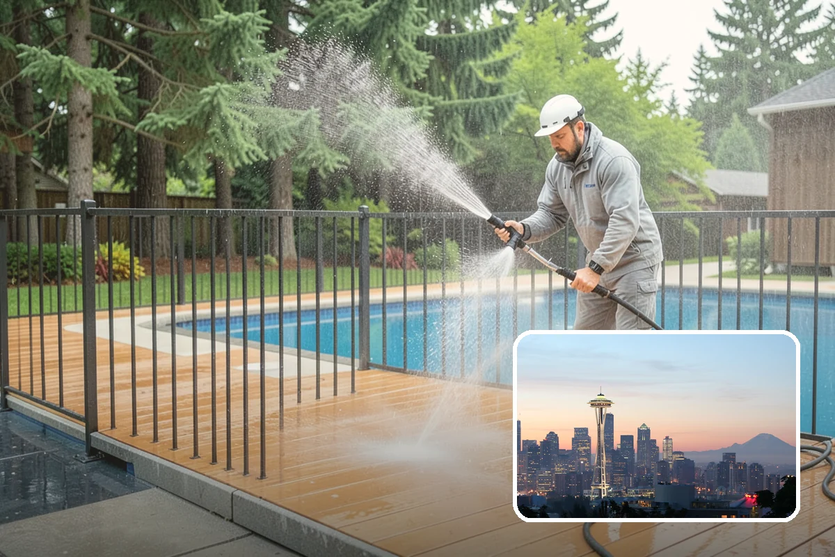 Stucco Soft Wash in Seattle, King County, WA - Cleans porous stucco without chipping its texture