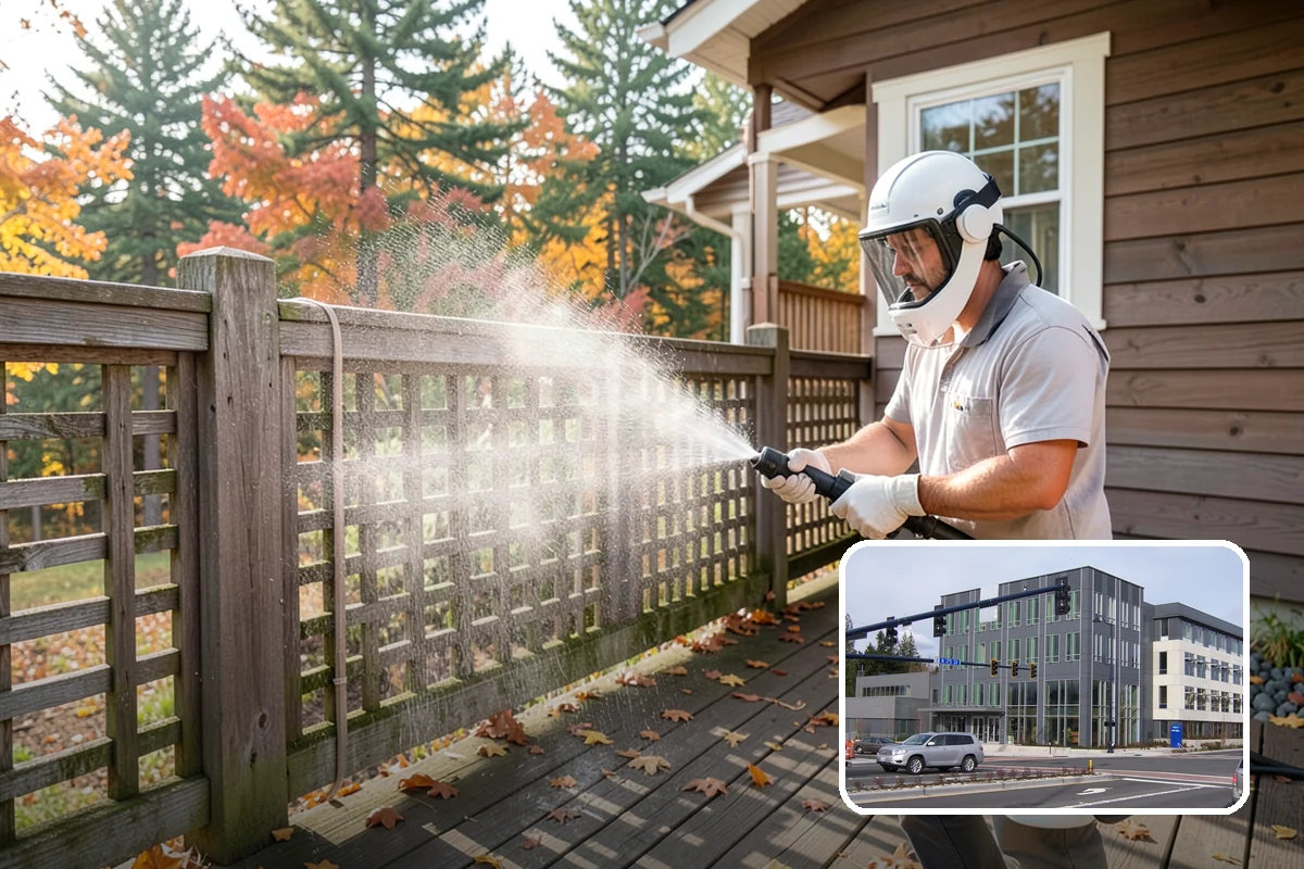 Stucco Soft Wash in Shoreline, King County, WA - Cleans porous stucco without chipping its texture