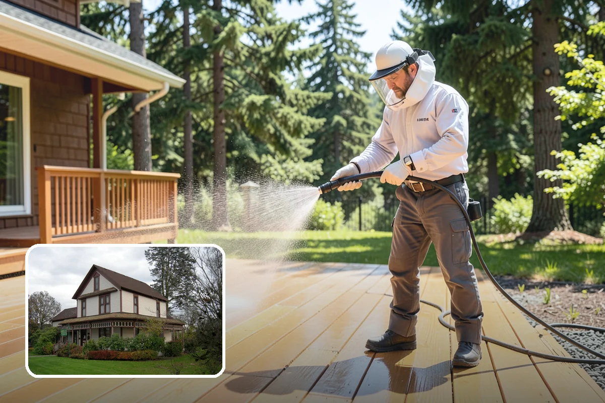 Stucco Soft Wash in Sumner, Pierce County, WA - Cleans porous stucco without chipping its texture